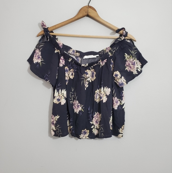 ASTR The Label Floral Print Cottagecore Blouse - Picture 1 of 3